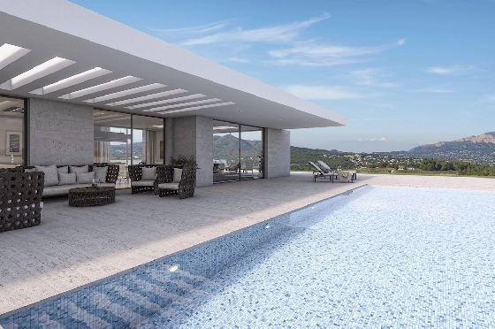 Villa in Javea(Villes del Vent) zu verkaufen, Wohnfläche 140 m², Klimaanlage, Grundstück 1000 m², 3 Schlafzimmer, 2 Badezimmer, Pool, ref.: CA-H-1719-AMB-2