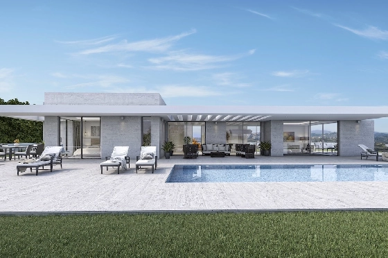 Villa in Javea(Villes del Vent) zu verkaufen, Wohnfläche 140 m², Klimaanlage, Grundstück 1000 m², 3 Schlafzimmer, 2 Badezimmer, Pool, ref.: CA-H-1719-AMB-5