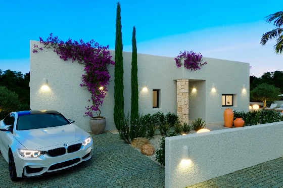 Villa in Denia(Marquesa 4) zu verkaufen, Wohnfläche 120 m², Baujahr 2025, Zustand neuwertig, + Zentralheizung, Klimaanlage, Grundstück 1085 m², 3 Schlafzimmer, 2 Badezimmer, Pool, ref.: UM-UV-HEBE-12