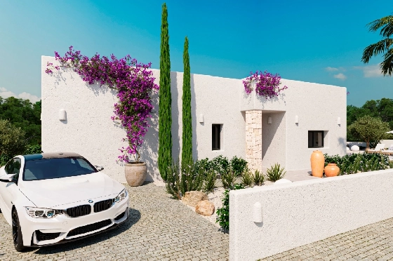 Villa in Denia(Marquesa 4) zu verkaufen, Wohnfläche 120 m², Baujahr 2025, Zustand neuwertig, + Zentralheizung, Klimaanlage, Grundstück 1085 m², 3 Schlafzimmer, 2 Badezimmer, Pool, ref.: UM-UV-HEBE-5