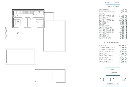 Villa in Moraira(La Pinada) zu verkaufen, Wohnfläche 435 m², Klimaanlage, Grundstück 800 m², 4 Schlafzimmer, 4 Badezimmer, Pool, ref.: BP-7103MOR-10