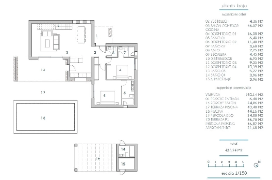 Villa in Moraira(La Pinada) zu verkaufen, Wohnfläche 435 m², Klimaanlage, Grundstück 800 m², 4 Schlafzimmer, 4 Badezimmer, Pool, ref.: BP-7103MOR-11