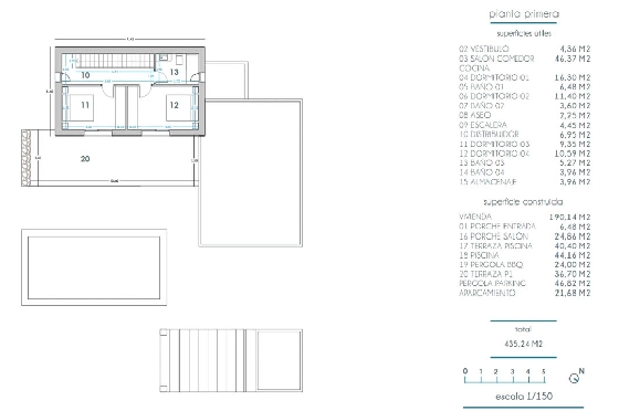 Villa in Moraira(La Pinada) zu verkaufen, Wohnfläche 435 m², Klimaanlage, Grundstück 800 m², 4 Schlafzimmer, 4 Badezimmer, Pool, ref.: BP-7103MOR-13