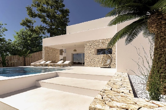 Villa in Moraira(La Pinada) zu verkaufen, Wohnfläche 435 m², Klimaanlage, Grundstück 800 m², 4 Schlafzimmer, 4 Badezimmer, Pool, ref.: BP-7103MOR-3