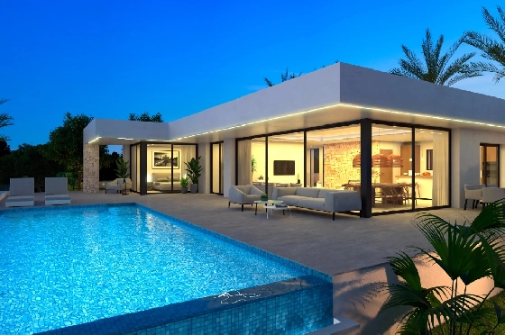 Villa in Denia zu verkaufen, Wohnfläche 266 m², Klimaanlage, Grundstück 999 m², 4 Schlafzimmer, 4 Badezimmer, Pool, ref.: UM-UV-PITO-1