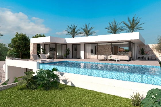 Villa in Denia zu verkaufen, Wohnfläche 266 m², Klimaanlage, Grundstück 999 m², 4 Schlafzimmer, 4 Badezimmer, Pool, ref.: UM-UV-PITO-11