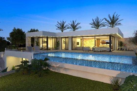 Villa in Denia zu verkaufen, Wohnfläche 266 m², Klimaanlage, Grundstück 999 m², 4 Schlafzimmer, 4 Badezimmer, Pool, ref.: UM-UV-PITO-5