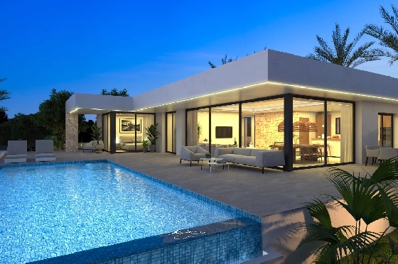 Villa in Denia zu verkaufen, Wohnfläche 266 m², Klimaanlage, Grundstück 999 m², 4 Schlafzimmer, 4 Badezimmer, Pool, ref.: UM-UV-PITO-8