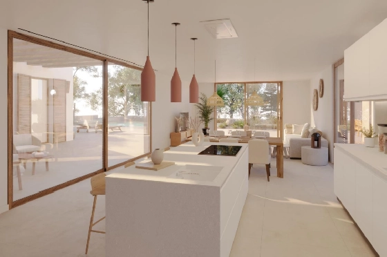 Villa in Moraira(La Sabatera) zu verkaufen, Wohnfläche 213 m², Klimaanlage, Grundstück 971 m², 4 Schlafzimmer, 2 Badezimmer, ref.: BP-4306MOR-4