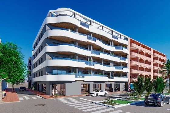 Etagen Apartment in Torrevieja zu verkaufen, Wohnfläche 101 m², Zustand Erstbezug, 3 Schlafzimmer, 2 Badezimmer, Pool, ref.: HA-TON-203-A02-2