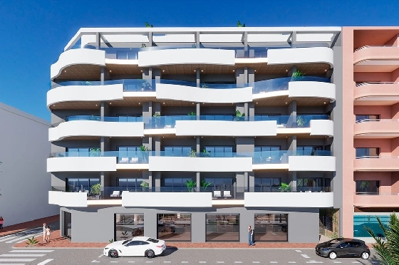 Etagen Apartment in Torrevieja zu verkaufen, Wohnfläche 101 m², Zustand Erstbezug, 3 Schlafzimmer, 2 Badezimmer, Pool, ref.: HA-TON-203-A02-4