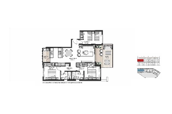 Etagen Apartment in Los Alcazares zu verkaufen, Wohnfläche 125 m², Zustand Erstbezug, 3 Schlafzimmer, 2 Badezimmer, Pool, ref.: HA-LAN-450-A02-8