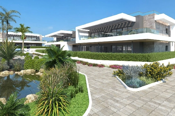 Doppelhaushälfte in Torrevieja zu verkaufen, Wohnfläche 261 m², Zustand Erstbezug, Klimaanlage, Grundstück 366 m², 3 Schlafzimmer, 3 Badezimmer, Pool, ref.: HA-TON-270-D01-5