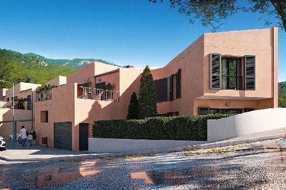 Reihenhaus in Esporles zu verkaufen, Wohnfläche 179 m², Zustand Erstbezug, + fussboden, Klimaanlage, Grundstück 122 m², 3 Schlafzimmer, 2 Badezimmer, Pool, ref.: HA-MLN-432-R01-25