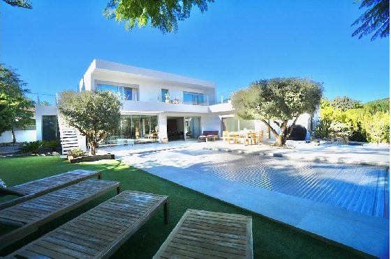 Villa in Benissa(La Fustera) zu verkaufen, Wohnfläche 308 m², Klimaanlage, Grundstück 850 m², 4 Schlafzimmer, 3 Badezimmer, Pool, ref.: CA-H-1723-AMBI-41