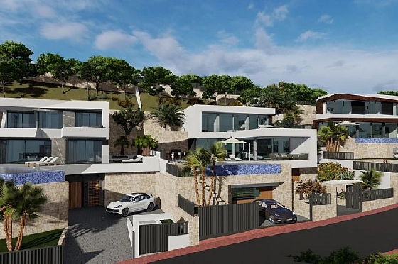 Villa in Calpe(Maryvilla) zu verkaufen, Wohnfläche 428 m², Klimaanlage, Grundstück 637 m², 4 Schlafzimmer, 5 Badezimmer, Pool, ref.: CA-H-1740-AMB-13