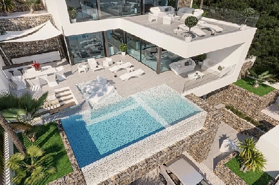 Villa in Calpe(Maryvilla) zu verkaufen, Wohnfläche 428 m², Klimaanlage, Grundstück 637 m², 4 Schlafzimmer, 5 Badezimmer, Pool, ref.: CA-H-1740-AMB-4