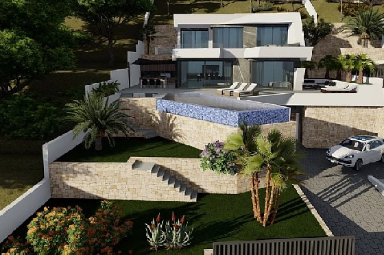 Villa in Calpe(Maryvilla) zu verkaufen, Wohnfläche 489 m², Klimaanlage, Grundstück 770 m², 4 Schlafzimmer, 5 Badezimmer, Pool, ref.: CA-H-1741-AMB-10