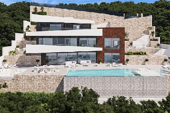 Villa in Benissa(Raco de Galeno) zu verkaufen, Wohnfläche 478 m², Klimaanlage, Grundstück 1540 m², 4 Schlafzimmer, 4 Badezimmer, Pool, ref.: CA-H-1742-AMB-2