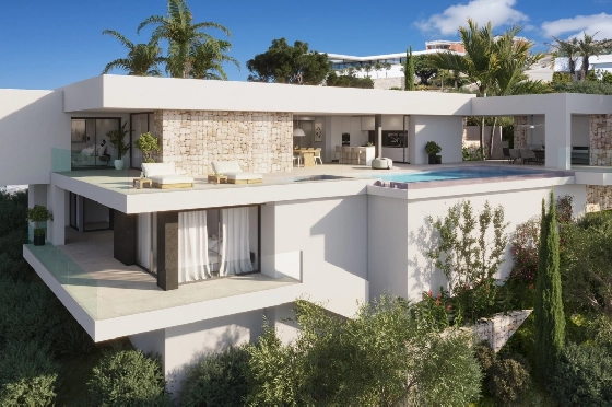 Villa in Cumbre del Sol(Cumbre del Sol) zu verkaufen, Wohnfläche 539 m², Grundstück 1086 m², 3 Schlafzimmer, 4 Badezimmer, Pool, ref.: VA-AJ090-8