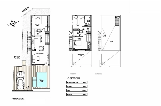 Villa in Torrevieja zu verkaufen, Wohnfläche 113 m², Zustand Erstbezug, Grundstück 114 m², 3 Schlafzimmer, 3 Badezimmer, Pool, ref.: HA-TON-176-E02-30