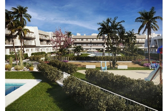 Etagen Apartment in Santa Pola zu verkaufen, Wohnfläche 83 m², Zustand Erstbezug, Klimaanlage, 2 Schlafzimmer, 2 Badezimmer, Pool, ref.: HA-SPN-131-A01-5