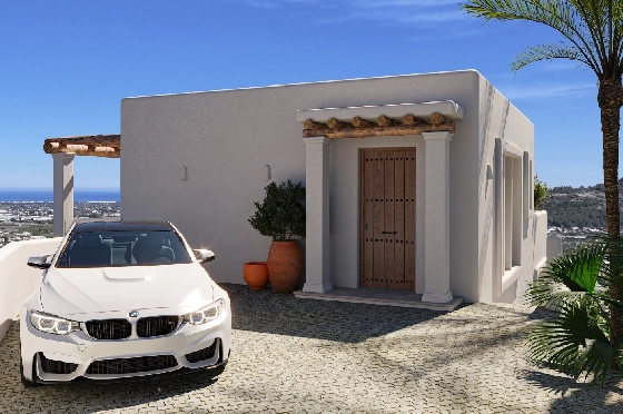 Villa in Pedreguer(Monte Solana I) zu verkaufen, Wohnfläche 252 m², Baujahr 2025, Klimaanlage, Grundstück 608 m², 3 Schlafzimmer, 2 Badezimmer, Pool, ref.: UM-UV-SERPIS-23