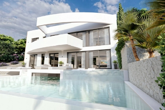 Villa in Altea zu verkaufen, Wohnfläche 540 m², Baujahr 2024, Klimaanlage, Grundstück 1270 m², 4 Schlafzimmer, 4 Badezimmer, Pool, ref.: BI-AL.H-031-6