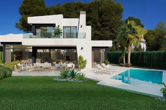 Villa in Benissa(La Fustera) zu verkaufen, Wohnfläche 284 m², Klimaanlage, Grundstück 725 m², 3 Schlafzimmer, 3 Badezimmer, Pool, ref.: BI-BE.H-903-5