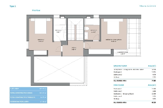 Villa in Finestrat zu verkaufen, Wohnfläche 282 m², Baujahr 2023, + KLIMA, Klimaanlage, Grundstück 482 m², 3 Schlafzimmer, 3 Badezimmer, Pool, ref.: BI-AL.H-032-18