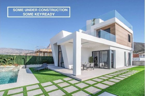 Villa in Finestrat(Puigcampana Golf) zu verkaufen, Wohnfläche 164 m², Klimaanlage, Grundstück 354 m², 3 Schlafzimmer, 2 Badezimmer, ref.: BP-7057FIN-1