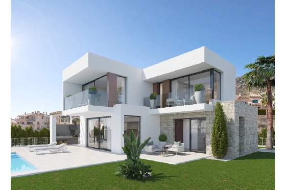 Villa in Finestrat zu verkaufen, Wohnfläche 423 m², Baujahr 2024, + KLIMA, Klimaanlage, Grundstück 578 m², 4 Schlafzimmer, 3 Badezimmer, Pool, ref.: BI-AL.H-033-13