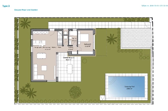 Villa in Finestrat zu verkaufen, Wohnfläche 235 m², Baujahr 2024, + KLIMA, Klimaanlage, Grundstück 447 m², 3 Schlafzimmer, 3 Badezimmer, Pool, ref.: BI-AL.H-034-3