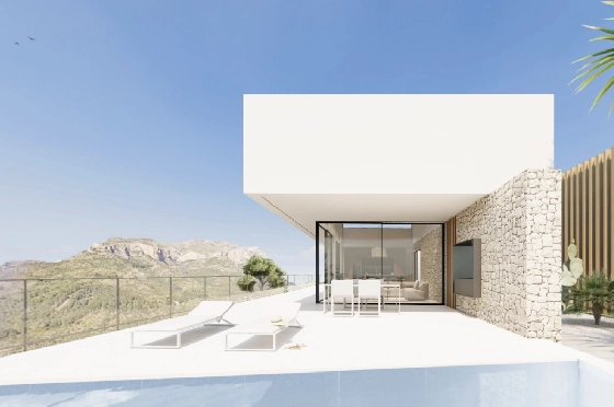 Villa in Denia zu verkaufen, Wohnfläche 176 m², Baujahr 2023, Klimaanlage, Grundstück 1514 m², 3 Schlafzimmer, 3 Badezimmer, Pool, ref.: BI-DE.H-008-12