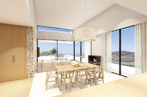 Villa in Denia zu verkaufen, Wohnfläche 176 m², Baujahr 2023, Klimaanlage, Grundstück 1514 m², 3 Schlafzimmer, 3 Badezimmer, Pool, ref.: BI-DE.H-008-5