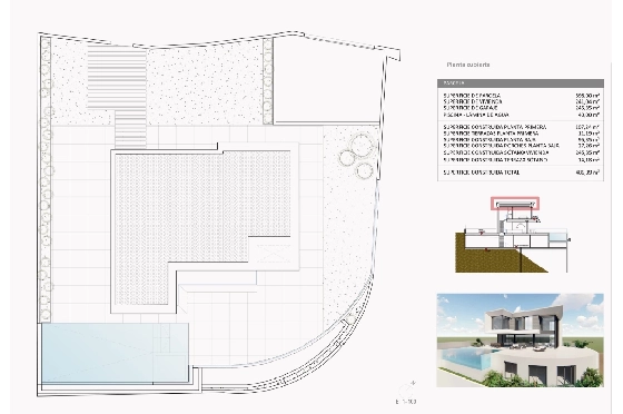 Villa in Finestrat zu verkaufen, Wohnfläche 526 m², Baujahr 2024, Klimaanlage, Grundstück 598 m², 5 Schlafzimmer, 5 Badezimmer, Pool, ref.: BI-AL.H-035-24