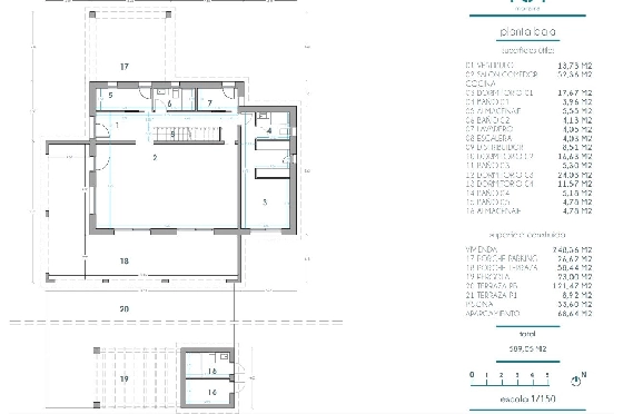 Villa in Moraira zu verkaufen, Wohnfläche 248 m², Klimaanlage, Grundstück 800 m², 4 Schlafzimmer, 5 Badezimmer, Pool, ref.: BI-MT.H-795-12