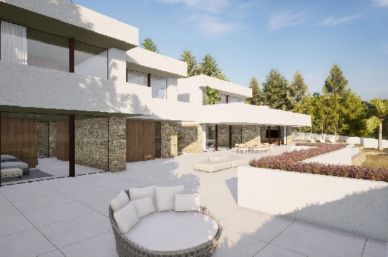 Villa in Moraira zu verkaufen, Wohnfläche 2264 m², Baujahr 2024, Klimaanlage, Grundstück 2896 m², 6 Schlafzimmer, 6 Badezimmer, Pool, ref.: BI-MT.H-800-8