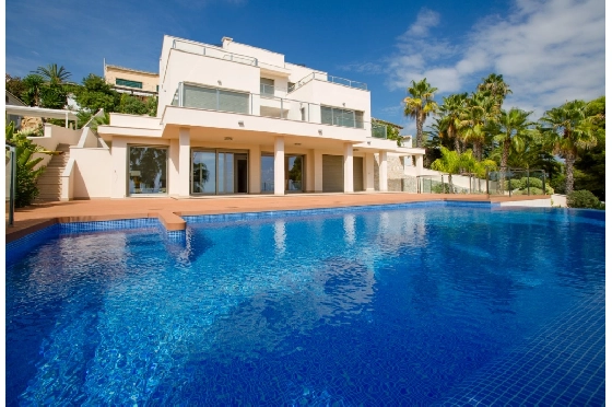 Villa in Moraira(Moravit) zu verkaufen, Wohnfläche 559 m², Baujahr 2016, Klimaanlage, Grundstück 1132 m², 4 Schlafzimmer, 5 Badezimmer, Pool, ref.: BI-MT.H-798-42