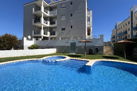 Apartment in Denia zur Ferienvermietung, Wohnfläche 86 m², Baujahr 2006, Zustand modernisiert, + Zentralheizung, Klimaanlage, Grundstück 46 m², 2 Schlafzimmer, 2 Badezimmer, Pool, ref.: T-0324-24