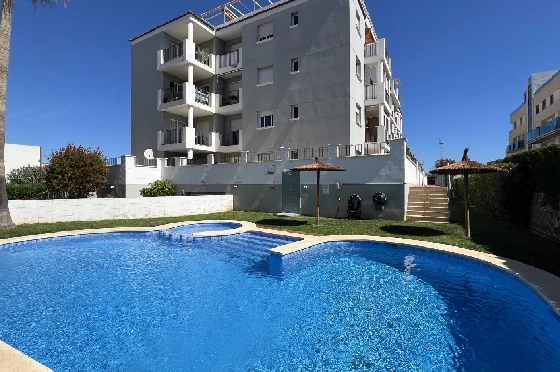 Apartment in Denia zur Ferienvermietung, Wohnfläche 86 m², Baujahr 2006, Zustand modernisiert, + Zentralheizung, Klimaanlage, Grundstück 46 m², 2 Schlafzimmer, 2 Badezimmer, Pool, ref.: T-0324-29