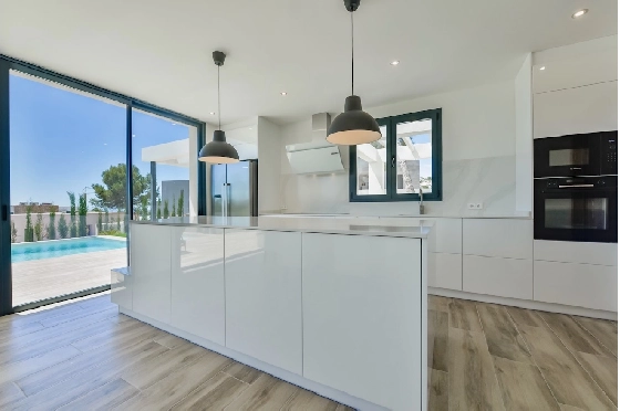 Villa in Moraira(La Sabatera) zu verkaufen, Wohnfläche 259 m², Klimaanlage, Grundstück 811 m², 4 Schlafzimmer, 3 Badezimmer, Pool, ref.: CA-H-1766-AMBI-12