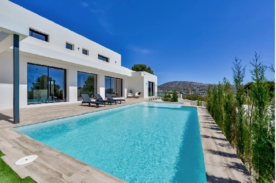 Villa in Moraira(La Sabatera) zu verkaufen, Wohnfläche 259 m², Klimaanlage, Grundstück 811 m², 4 Schlafzimmer, 3 Badezimmer, Pool, ref.: CA-H-1766-AMBI-2