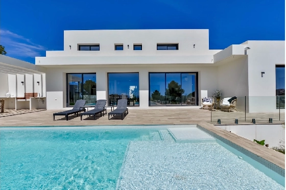 Villa in Moraira(La Sabatera) zu verkaufen, Wohnfläche 259 m², Klimaanlage, Grundstück 811 m², 4 Schlafzimmer, 3 Badezimmer, Pool, ref.: CA-H-1766-AMBI-42