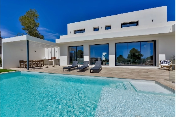 Villa in Moraira(La Sabatera) zu verkaufen, Wohnfläche 259 m², Klimaanlage, Grundstück 811 m², 4 Schlafzimmer, 3 Badezimmer, Pool, ref.: CA-H-1766-AMBI-43