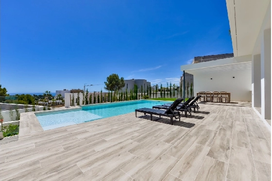 Villa in Moraira(La Sabatera) zu verkaufen, Wohnfläche 259 m², Klimaanlage, Grundstück 811 m², 4 Schlafzimmer, 3 Badezimmer, Pool, ref.: CA-H-1766-AMBI-50