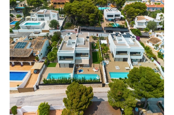 Villa in Moraira(La Cometa) zu verkaufen, Klimaanlage, Grundstück 500 m², 4 Schlafzimmer, 3 Badezimmer, Pool, ref.: CA-H-1769-AMBI-2