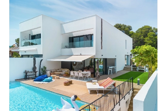 Villa in Moraira(La Cometa) zu verkaufen, Klimaanlage, Grundstück 500 m², 4 Schlafzimmer, 3 Badezimmer, Pool, ref.: CA-H-1769-AMBI-30