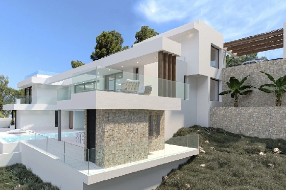 Villa in Calpe(Partida Empedrola) zu verkaufen, Wohnfläche 453 m², Klimaanlage, Grundstück 1013 m², 4 Schlafzimmer, 5 Badezimmer, ref.: BP-4308CAL-5