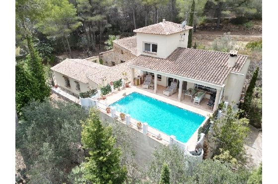 Villa in Denia-La Sella zu verkaufen, Wohnfläche 250 m², Baujahr 1997, Zustand gepflegt, + Zentralheizung, Klimaanlage, Grundstück 6652 m², 4 Schlafzimmer, 3 Badezimmer, Pool, ref.: FK-0724-1